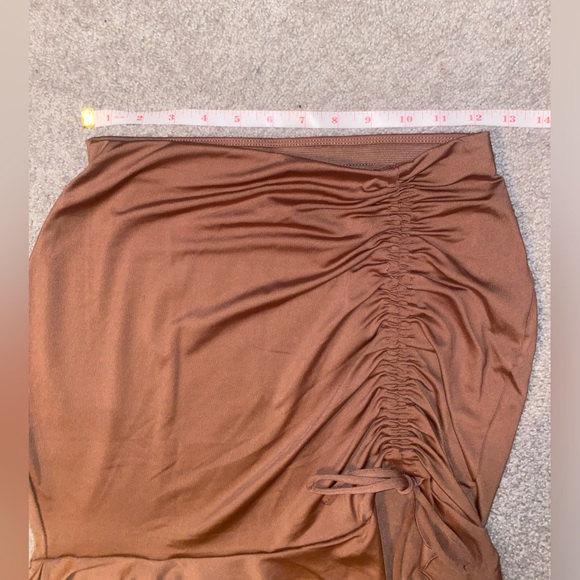 Brown Flounced-hem Mini Skirt | H&M | Size: S - Picture 2 of 7